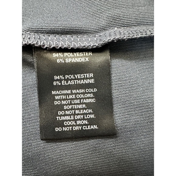 OGIO Men's Dark Grey 3/4 Sleeve Performance Golf Polo Shirt Button Collar-Size M - Picture 14 of 16